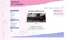 Desktop Screenshot of kantorei-st-johannis.de